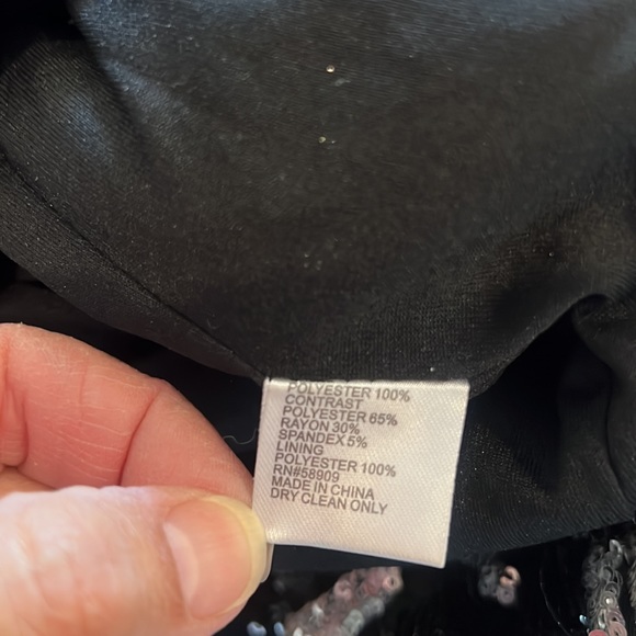 Gianni Bini Black and Silver Sleeveless Cocktail Dress Size Small - Picture 10 of 11